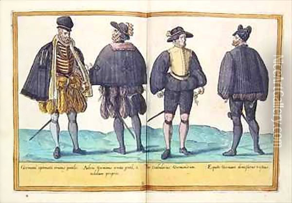 Sixteenth century costumes from 'Omnium Poene Gentium Imagines' 20 Oil Painting - Abraham de Bruyn