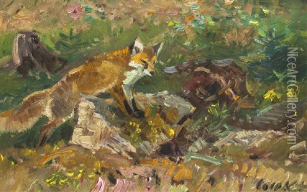 Fuchs Oil Painting - Stanislav Lolek