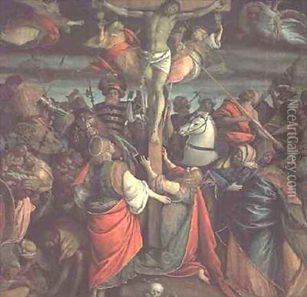 The Crucifixion Oil Painting - Gaudenzio Ferrari