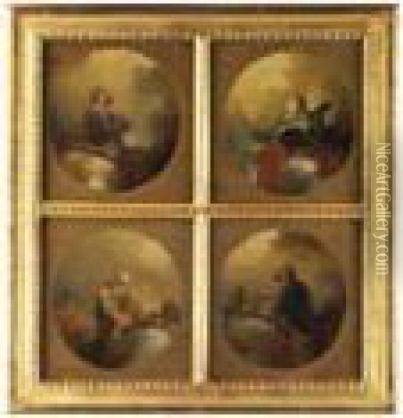 Die Vier Evangelisten Oil Painting - Januarius Zick