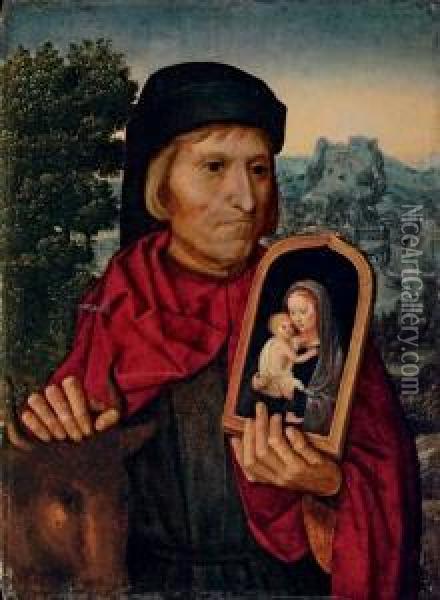 Saint Luke Oil Painting - Ambrosius Benson
