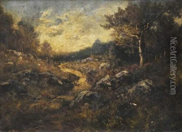 Vue De La Foret De Fontainebleau Oil Painting - Camille Magnus