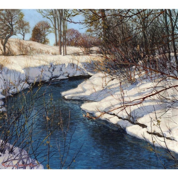 Advancing Spring Oil Painting - Francis Hans Johnston