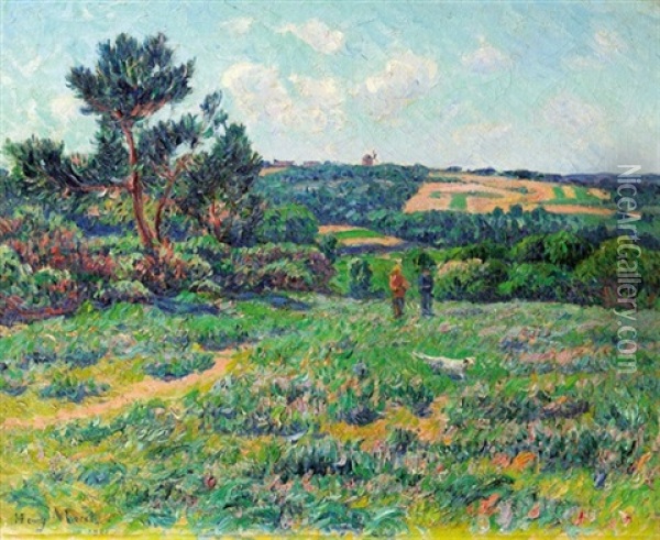 Landschaft In Der Bretagne Oil Painting - Henry Moret