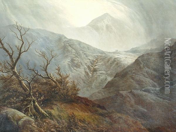 Snowdon Copper Mine Oil Painting - Walter Williams