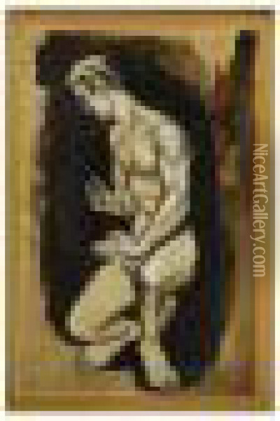 Desnudo Masculino Oil Painting - Roger de La Fresnaye