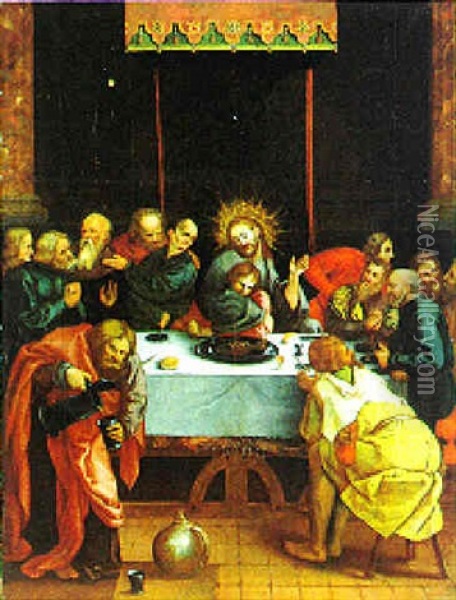Das Letzte Abendmahl Oil Painting - Paul Juvenel the Elder