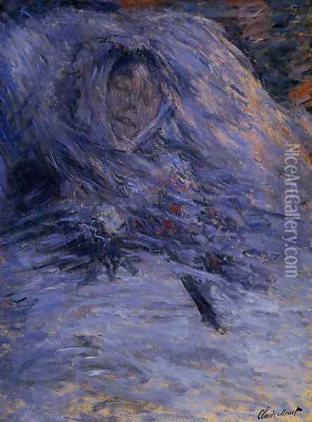 Camille Monet On Her Deathbed Oil Painting - Claude Oscar Monet