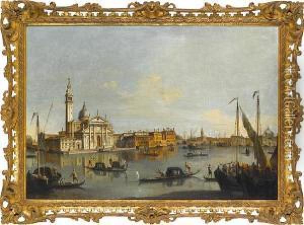 The Molo With Santa Maria Della Salute Oil Painting - Francesco Tironi