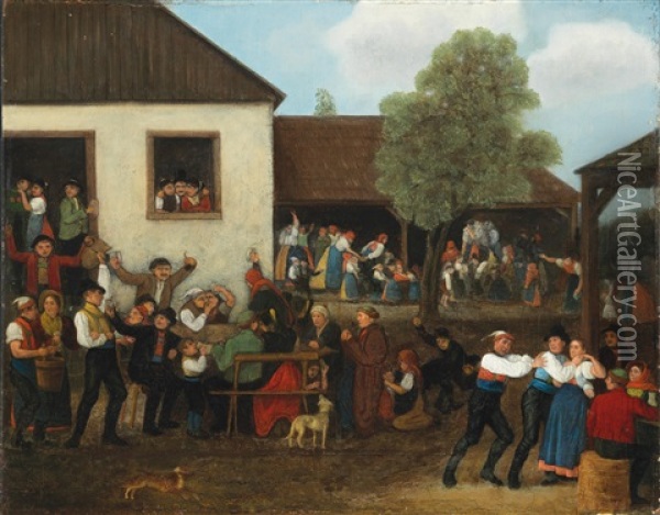 Patronage Fair In The Country Oil Painting - Michael Neder