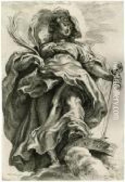 Die Heilige Katharina In Den Wolken Oil Painting - Peter Paul Rubens