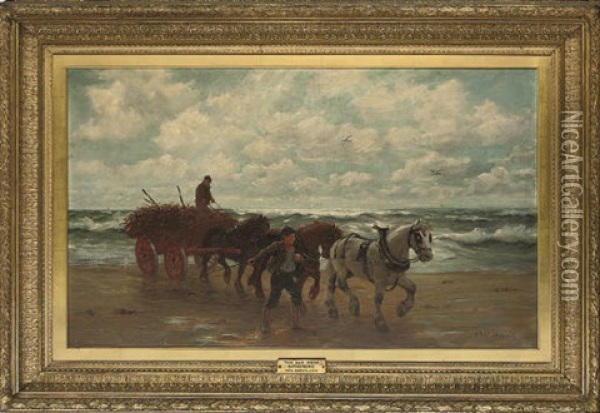 The Sea Weed Gatherers Oil Painting - Philip Richard Morris