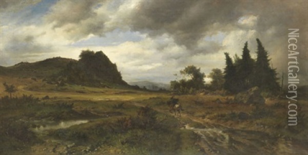 Einsamer Ritt Oil Painting - Friedrich Preller the Younger