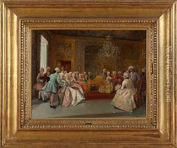 Barockes Kammerkonzert Oil Painting - Antonio Zoppi