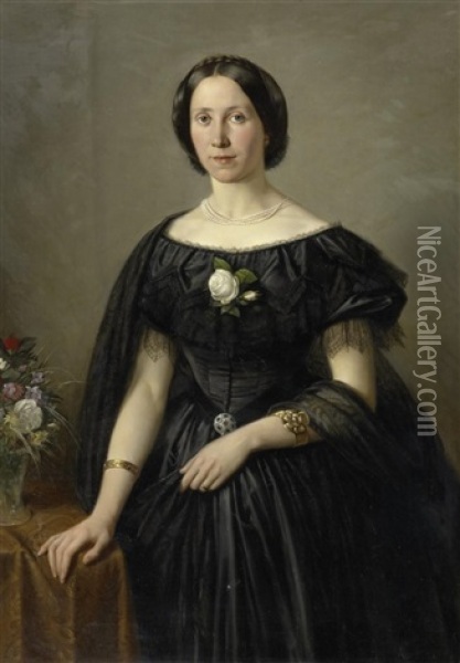 Portrat Der Frida Beyer Oil Painting - Leopold Bode