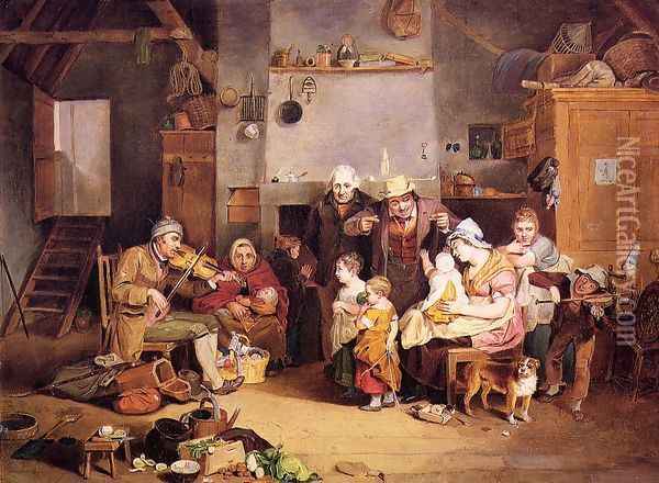 The Blind Fiddler Oil Painting - John Lewis Krimmel