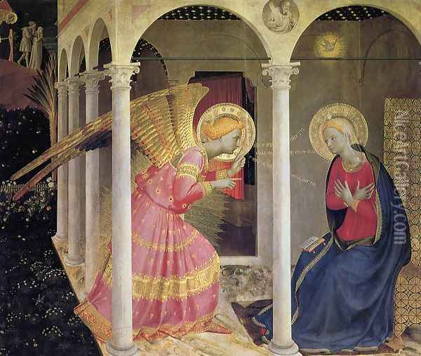 Annunciation 1433 Oil Painting - Angelico Fra
