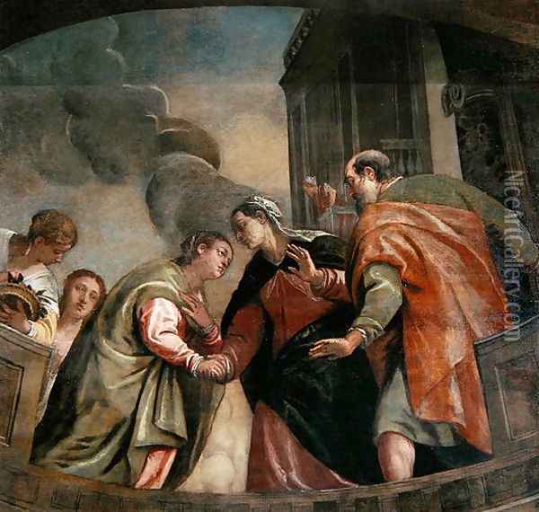 The Visitation Oil Painting - Paolo Veronese (Caliari)