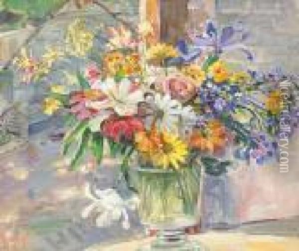 A Spring Bouquet Oil Painting - George Gardner Symons