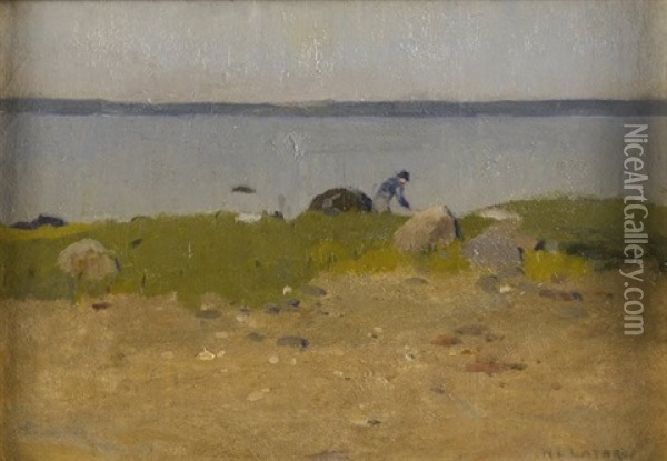 North Shore, Long Island Oil Painting - William Langson Lathrop