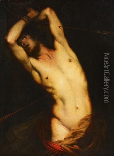 Saint Sebastian Oil Painting - Giovanni Battista Langetti