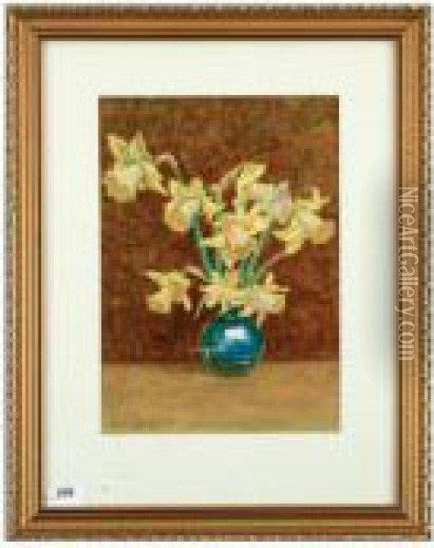 Daffodils Oil Painting - John Mcdougal