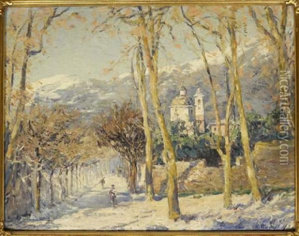 Promenade A Grasse Oil Painting - William Georges Thornley