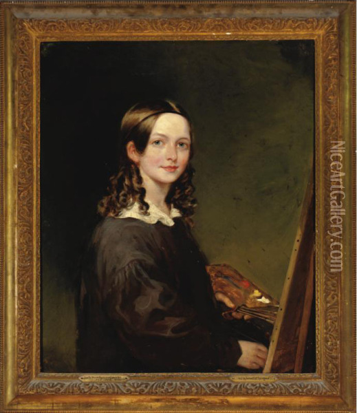 Self-portrait When Seventeen Oil Painting - Jane Fortescue Seymour
