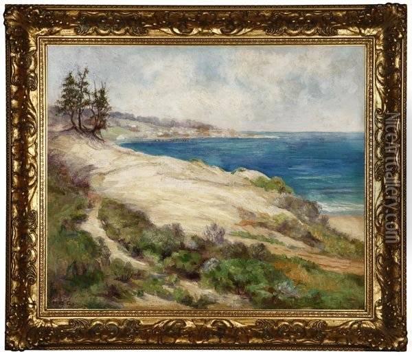 California Coastal Oil Painting - Ada Belle Champlin