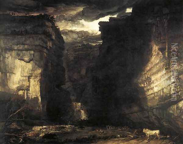 Gordale Scar 1811-13 Oil Painting - James Ward