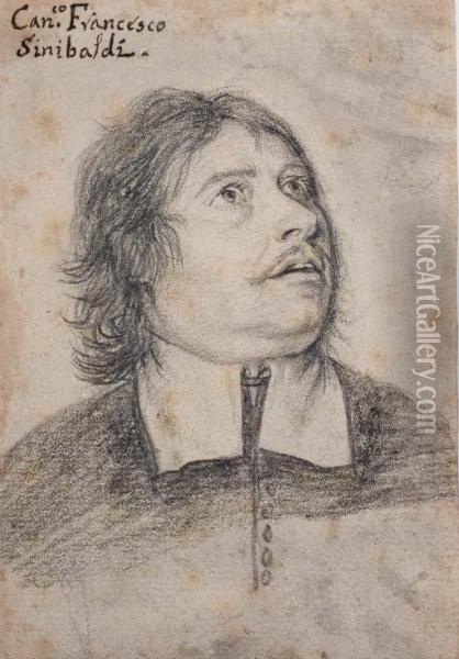 Portrait En Buste Du Chanoine Girolamo Sinibaldi Oil Painting - Filippo Baldinucci