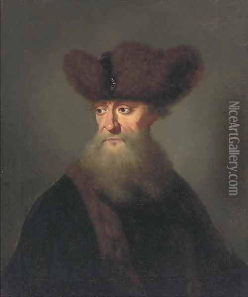 Portrait of a bearded gentleman Oil Painting - Johann Kupezky or Kupetzky