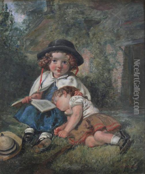 Restful Company Oil Painting - Valentin Walter Bromley