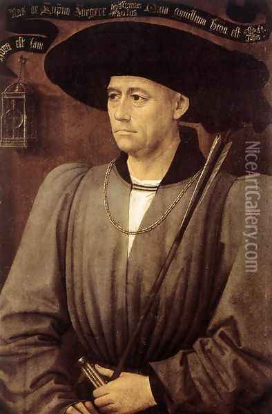 Portrait of a Man c. 1450 Oil Painting - Rogier van der Weyden