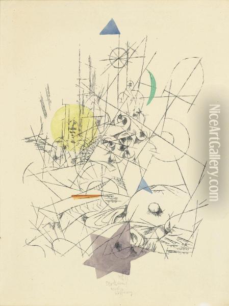Zerstorung Und Hoffnung Oil Painting - Paul Klee