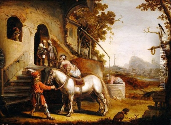 Der Barmherzige Samariter Oil Painting -  Rembrandt van Rijn