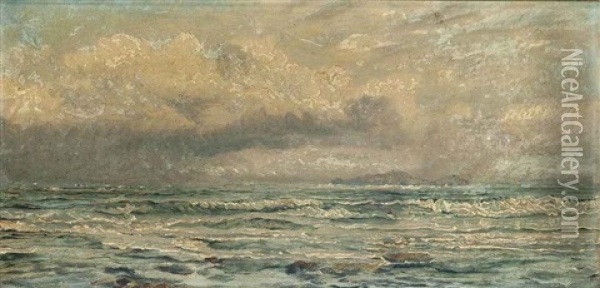 Trevone, Cornwall Oil Painting - John Brett