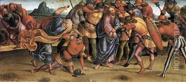 The Capture of Christ 1502 Oil Painting - Francesco Signorelli