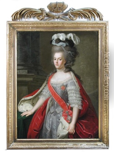 Portrait Of William V Of Orange (+ Portrait Of Frederika Sophia Wilhelmina Of Prussia, Princess Of Orange, His Wife; Pair) Oil Painting - Benjamin Samuel Bolomey