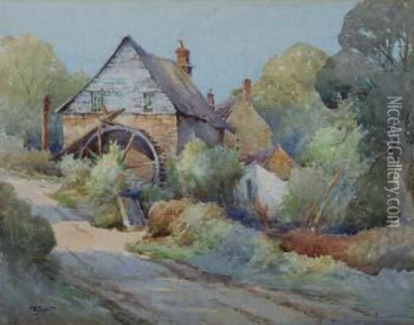 The Old 
Watermill Oil Painting - Frank B. Jowett