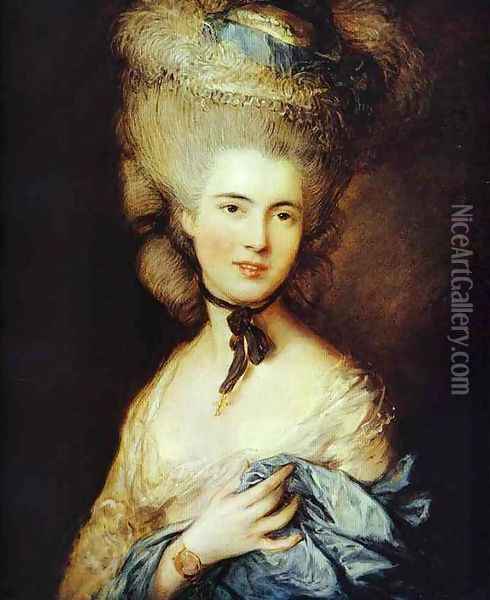 Duchess of Beaufort Oil Painting - Thomas Gainsborough