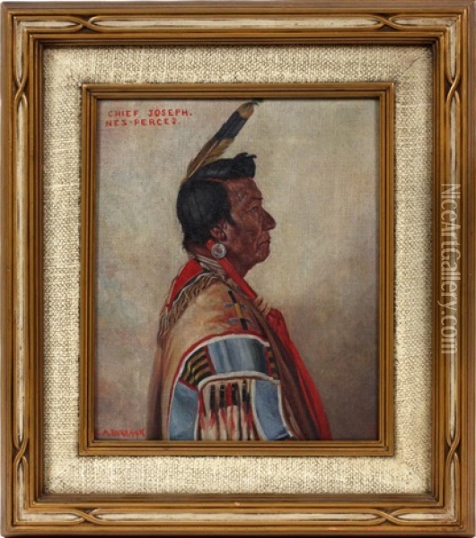 Chief Joseph, Nes-perces Oil Painting - Elbridge Ayer Burbank
