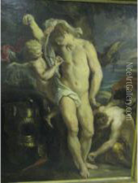 Saint Sebastian Oil Painting - Laurent De La Hyre