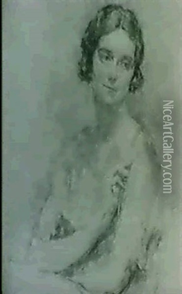 Portrait Of Lady Cynthia Asquith Oil Painting - Arthur Ambrose McEvoy