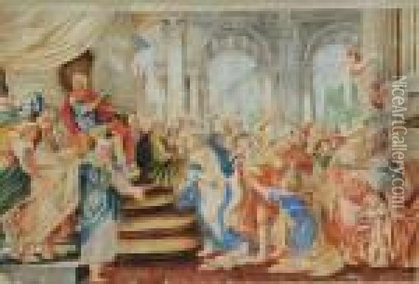Scene Dell'antico Testamento Oil Painting - Giulio Romano