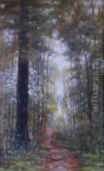 Tall Trees Oil Painting - George Herbert Baker