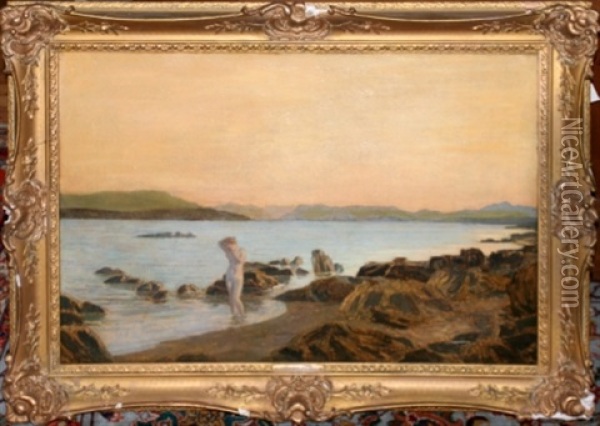 Rocheuse, France Oil Painting - Emile Renard