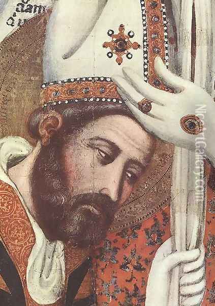 The Consecration Of St Marcus (detail) 1350 Oil Painting - Arnau Bassa