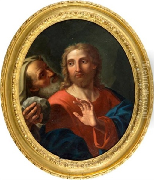 Le Christ Tente Par Le Demon Oil Painting - Gaetano Gandolfi