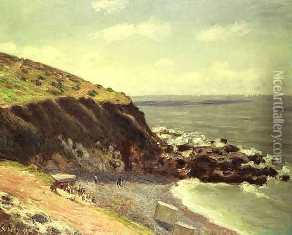 Lady's Cove, Langland Bay, England, 1897 Oil Painting - Alfred Sisley